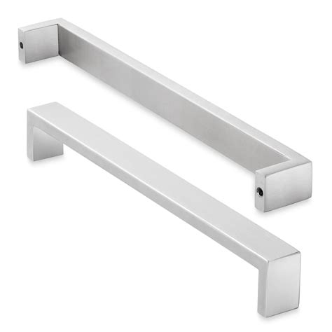 best stainless steel brushed cabinet pulls|stainless steel square cabinet pulls.